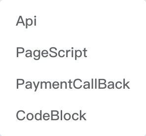 Create code type dropdown
