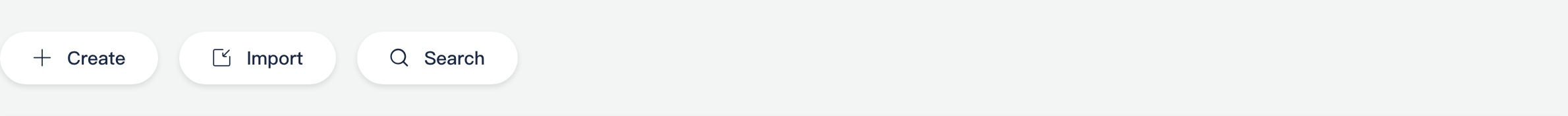 Modules list toolbar