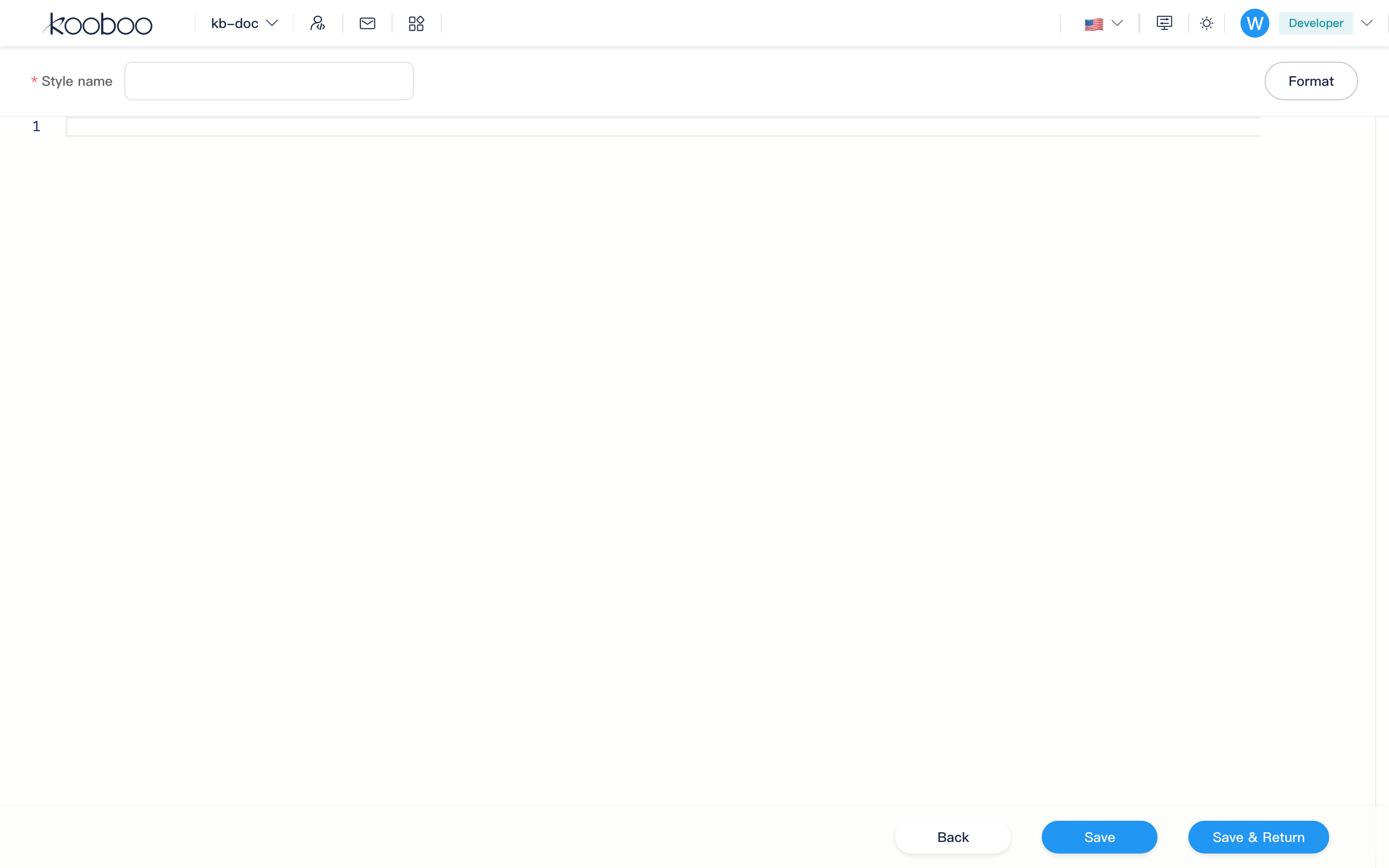 Style edit: CSS editor