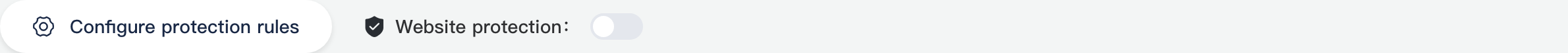 Configure protection rules and site protection switch