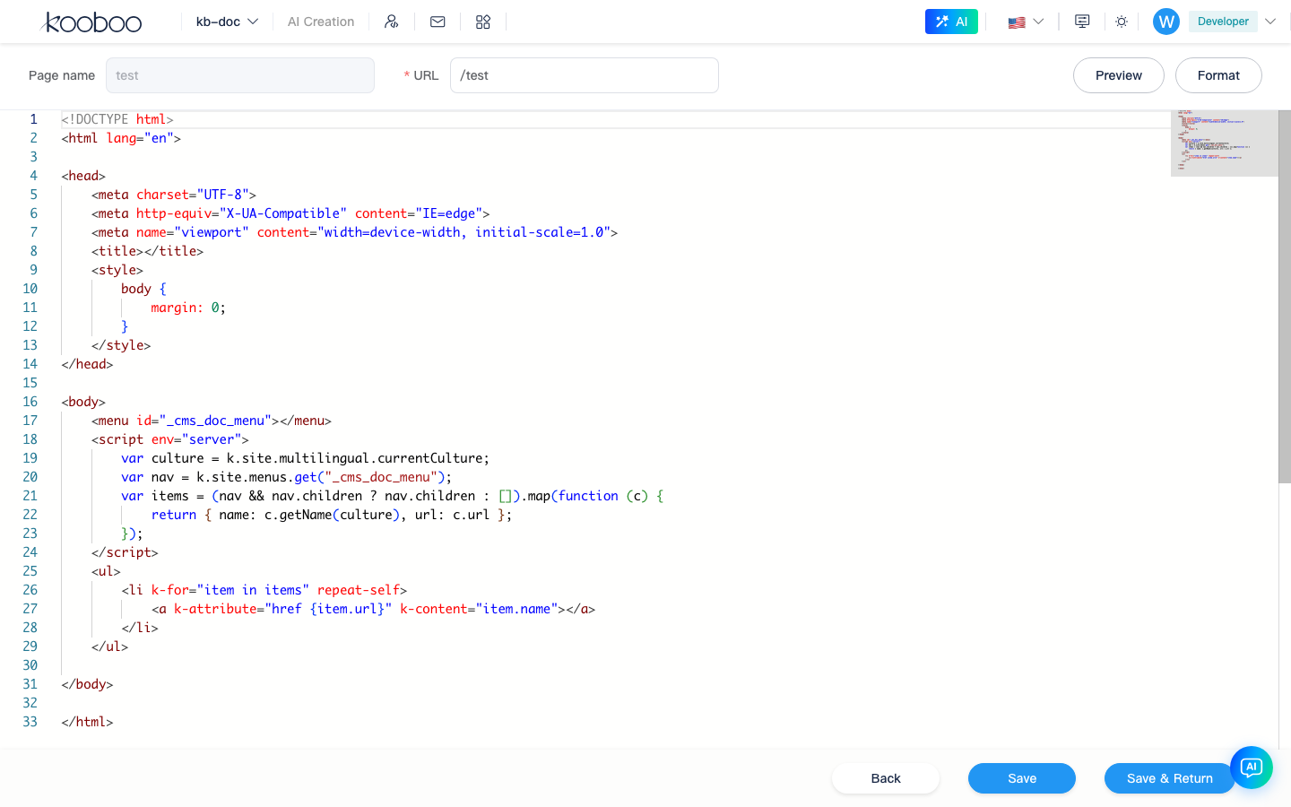 Edit Code: Monaco editor